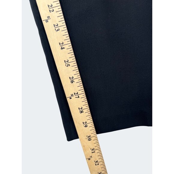 Roz & Ali Womens Black Straight-Leg Stretch Pants Pull On Size 8 Business Casual - Picture 8 of 14